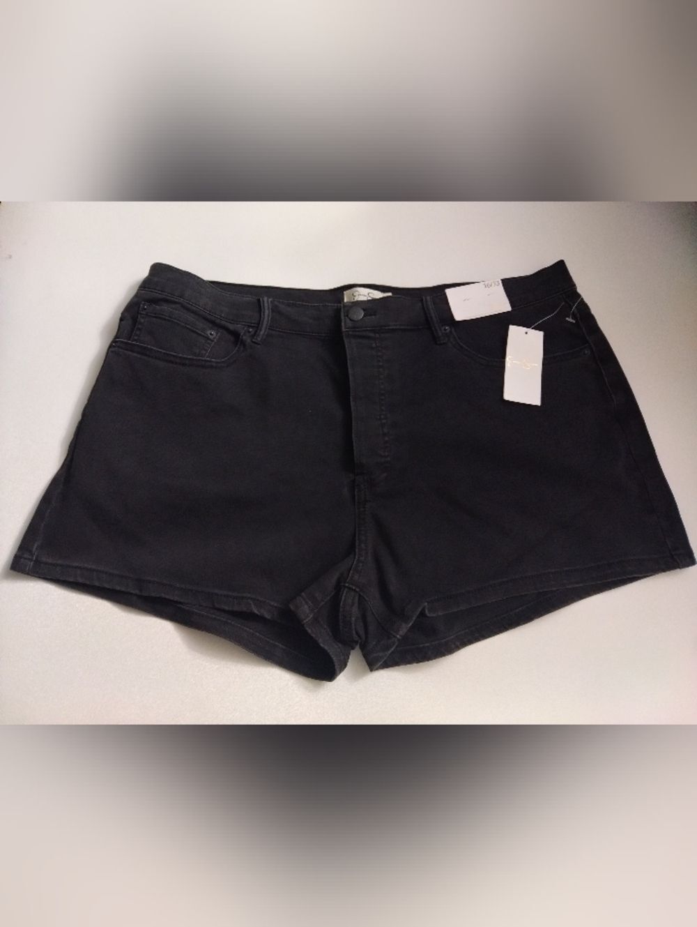 Jessica Simpson Women's Black Denim Shorts Size 16/33 New